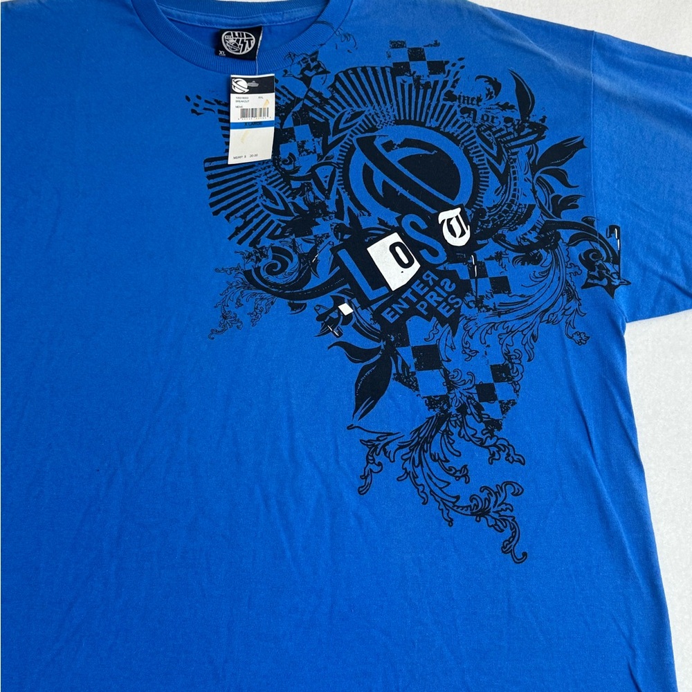 Lost Enterprises Men’s XL Blue Graphic Tee –‎ NWT